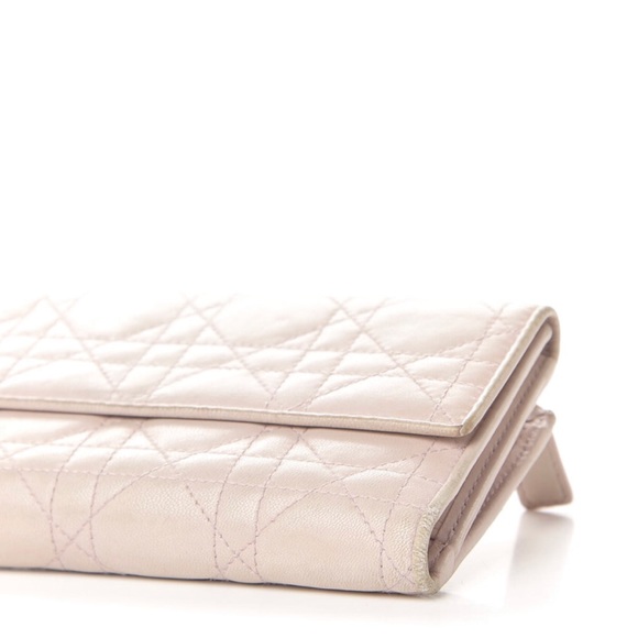 Authentic Lady Dior Cannage Lambskin Long Wallet - Picture 7 of 9